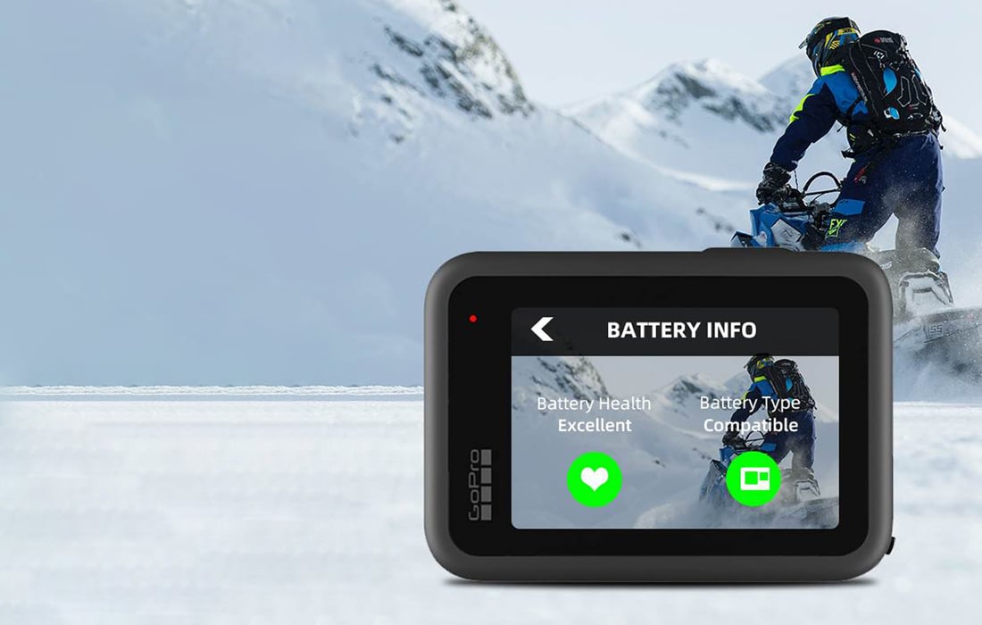 TELESIN akkumulátor GoPro Hero 9 / Hero 10 / Hero 11 / Hero 12 akciókamerákhoz 1750mAh (GP-BTR-901)-6