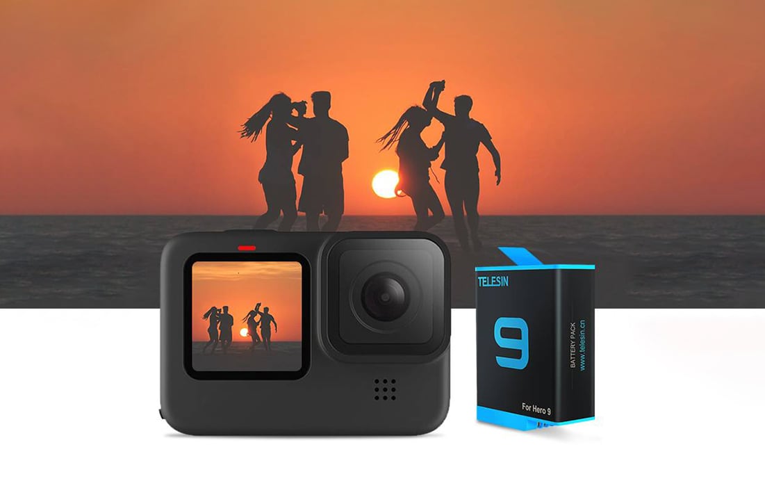 TELESIN akkumulátor GoPro Hero 9 / Hero 10 / Hero 11 / Hero 12 akciókamerákhoz 1750mAh (GP-BTR-901)-8