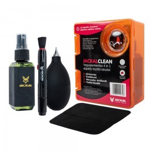 Jackal Clean 4in1 objektív, optika tisztító készlet - Nano tisztító folyadékkal