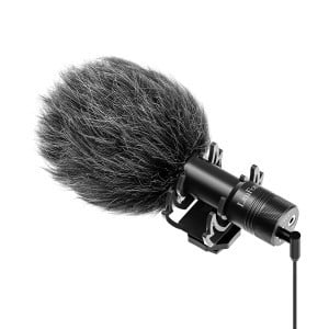 LituFoto Video Mic VV1 puskamikrofon 3.5mm jack csatlakozóval (fekete)