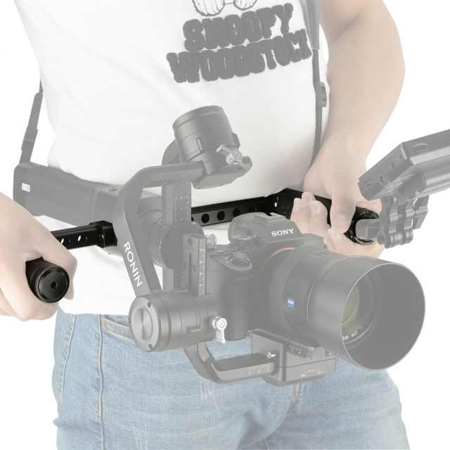 NICEYRIG dupla bőr fogantyú, markolat DJI Ronin S/ Ronin SC/ DJI RS2/ DJI RSC2 stabilizátorokhoz (301)-2