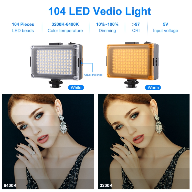 PULUZ Live broadcast kit állvány + LED lámpa + mobiltelefon tartó (PKT3131B)-5