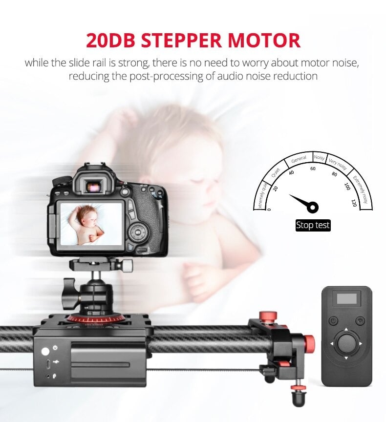 YELANGU L60TC 60cm motoros karbon kamera slider-7
