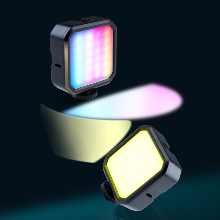 MJ88 mini RGB LED lámpa, videólámpa távirányítóval-5
