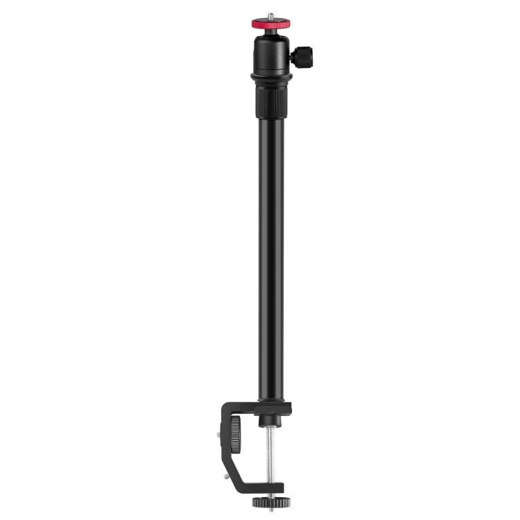PULUZ C clamp, asztalra rögzíthető teleszkópos állvány (33-60cm) gömbfejjel, 1/4-es csatlakozással (PU3064B)-0