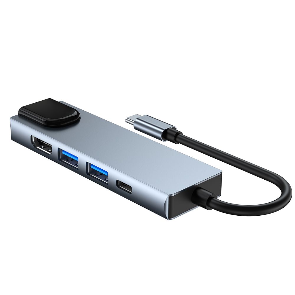 Tech-Protect V3 TYPE-C HUB Adapter 5in1 szürke-8