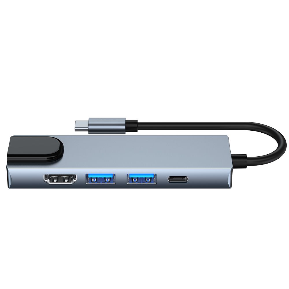 Tech-Protect V3 TYPE-C HUB Adapter 5in1 szürke-2