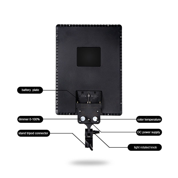 2x38W LED lámpa, stúdió világítás szett állvánnyal, 2700-6500K (FX-LED530)-4