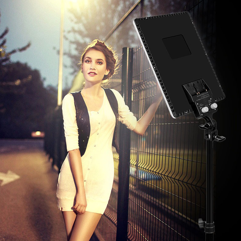 2x38W LED lámpa, stúdió világítás szett állvánnyal, 2700-6500K (FX-LED530)-5