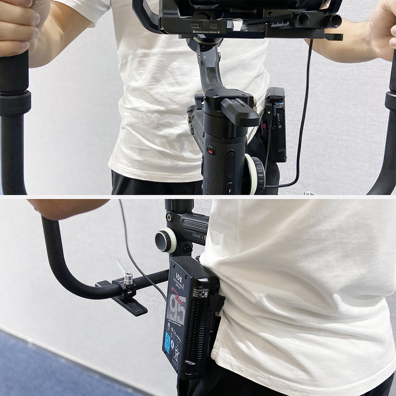 SmallRig Mini V Mount Battery Plate, akkumulátor adapter övcsipesszel (2990)-5