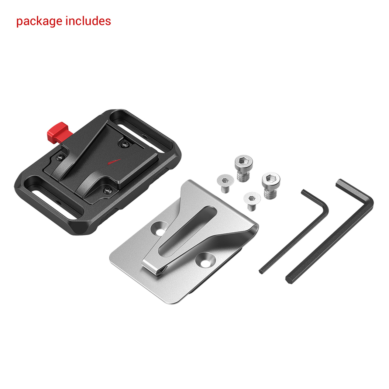 SmallRig Mini V Mount Battery Plate, akkumulátor adapter övcsipesszel (2990)-4