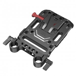 SmallRig V Mount Battery Plate, akkumulátor adapter Dual 15mm Rod Clamp, rúdbilincs csatlakozással (3016)