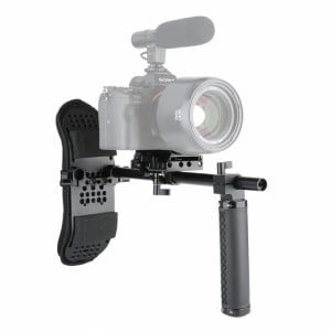 NICEYRIG egykezes bőr fogantyú, markolat és mellkas stabilizátor támasztó rendszer DSLR és MILC kamerákhoz (379)