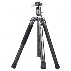 Fotopro X-Aircross 2 professzionális karbon fényképező állvány, tripod gömbfejjel szürke