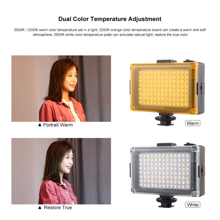 PULUZ LED lámpa, világítás 3200-5600K (PU4096)-6