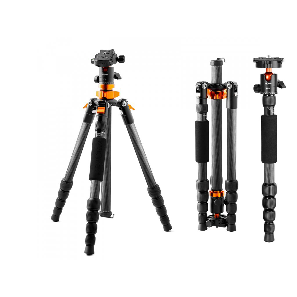 KF Concept SA225C1 karbon fényképező állvány, tripod gömbfejjel (KF09.094)-10