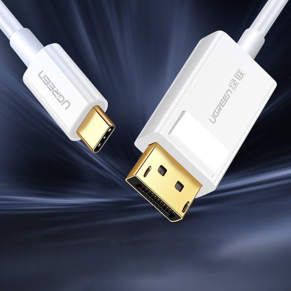 Ugreen Unidirekciós USB Type-C - Display Port 4K 1.5m Fekete (MM139) Adapter Kábel-5