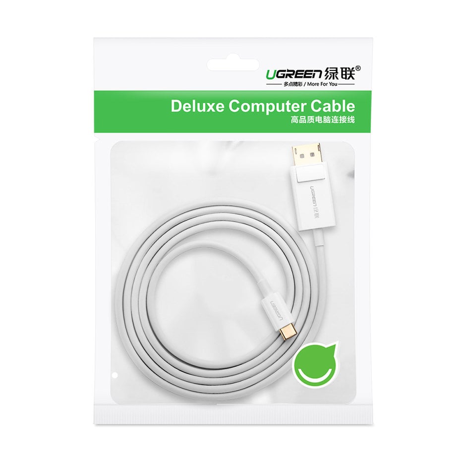 Ugreen Unidirekciós USB Type-C - Display Port 4K 1.5m Fekete (MM139) Adapter Kábel-3