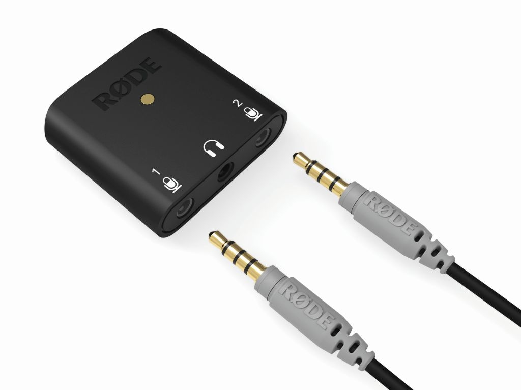 RODE AI-Micro két csatornás TRS/TRRS mikrofon és fejhallgató interfész USB-C aljzattal, Lightning, USB-C és USB-A kábelekkel-9