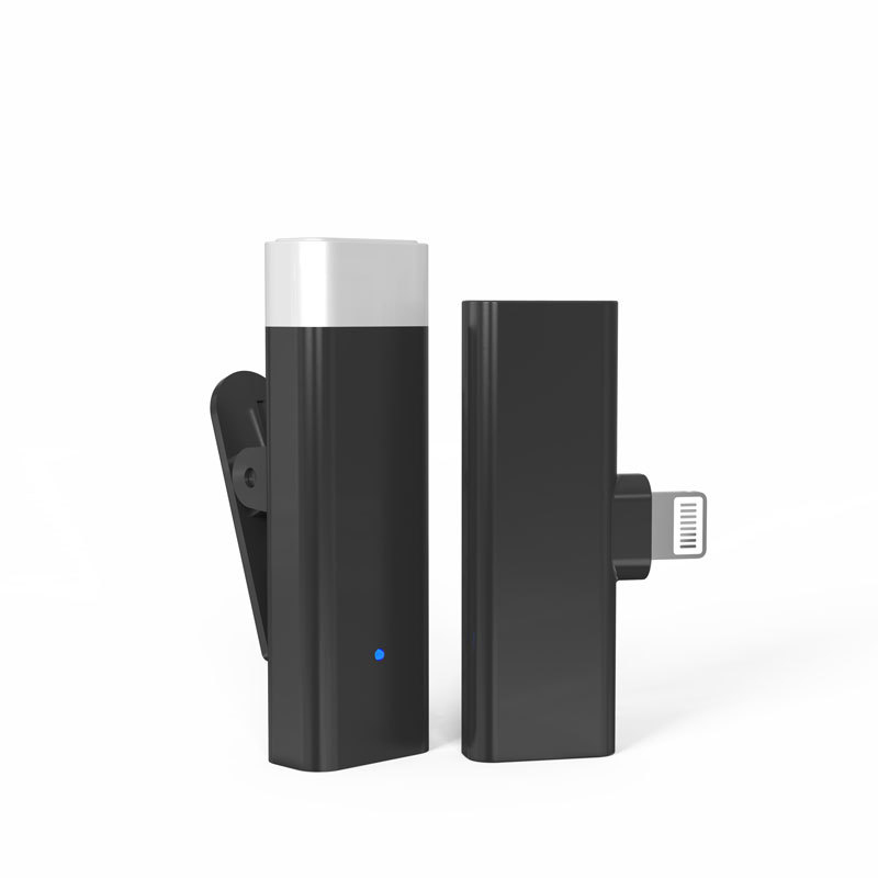 MFi 2.4GHz vezeték nélküli mikrofon szett adó-vevő lightning csatlakozással (iPhone/iPad)-0