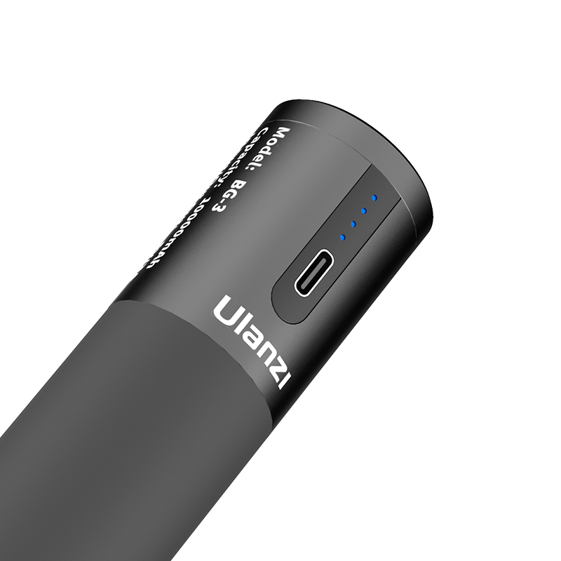 ULANZI BG-3 akkumulátor grip, markolat 10.000mAh powerbank 1/4 csatlakozással, Type-C (2066)-2