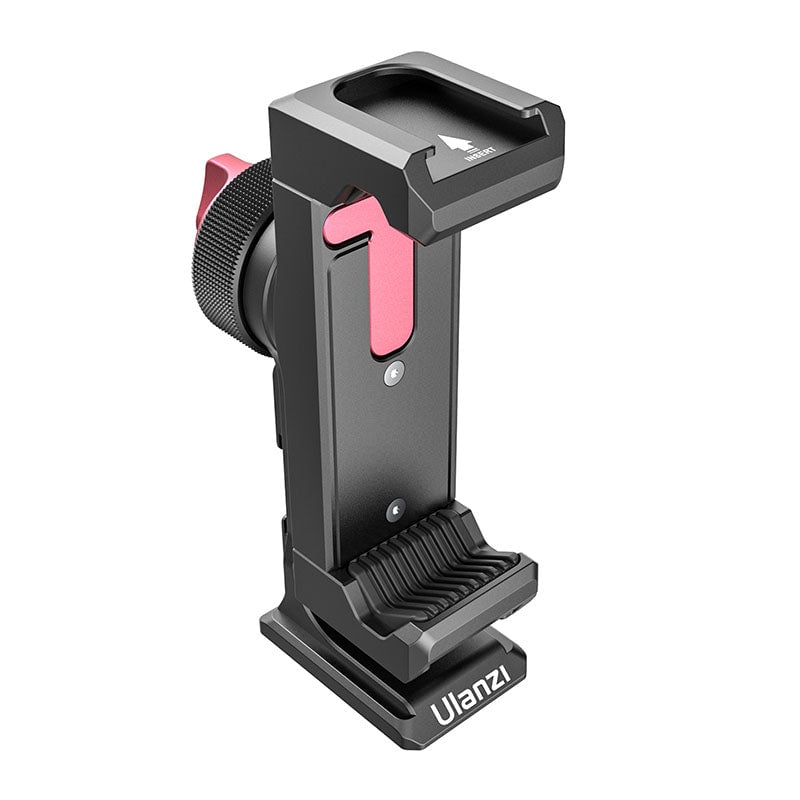 ULANZI ST-27 Iron Man IV 360 fokban állítható alumínium mobiltelefon rögzítő, telefontartó adapter 1/4 csatlakozással, vakupapucs foglalattal (2476)-13