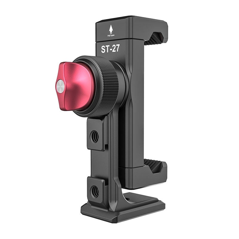 ULANZI ST-27 Iron Man IV 360 fokban állítható alumínium mobiltelefon rögzítő, telefontartó adapter 1/4 csatlakozással, vakupapucs foglalattal (2476)-16