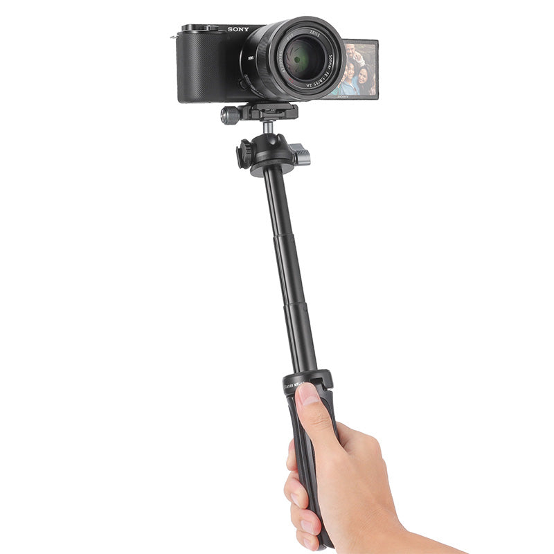 ULANZI MT-47 állítható méretű mini tripod, asztali állvány gömbfejjel, 1/4-es csatlakozással, vakupapucs foglalattal (2600)-5