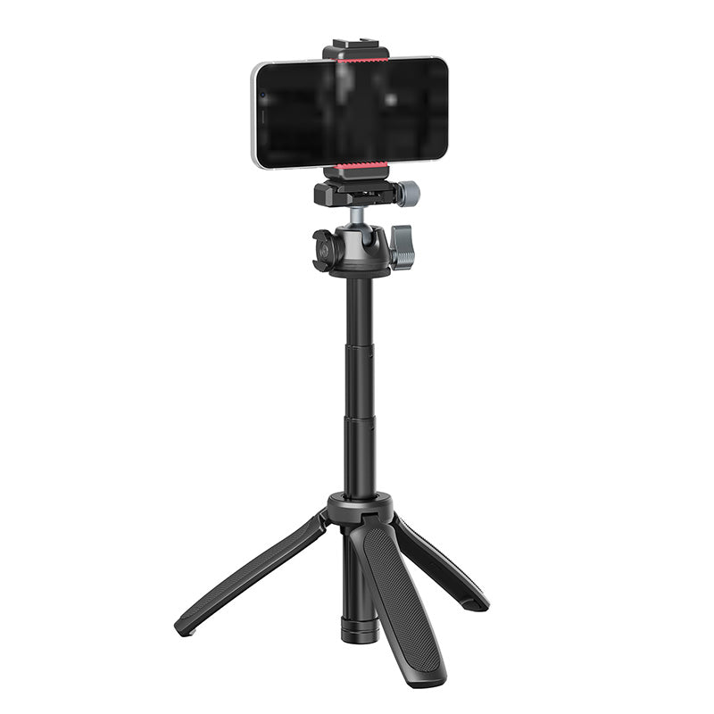 ULANZI MT-47 állítható méretű mini tripod, asztali állvány gömbfejjel, 1/4-es csatlakozással, vakupapucs foglalattal (2600)-9