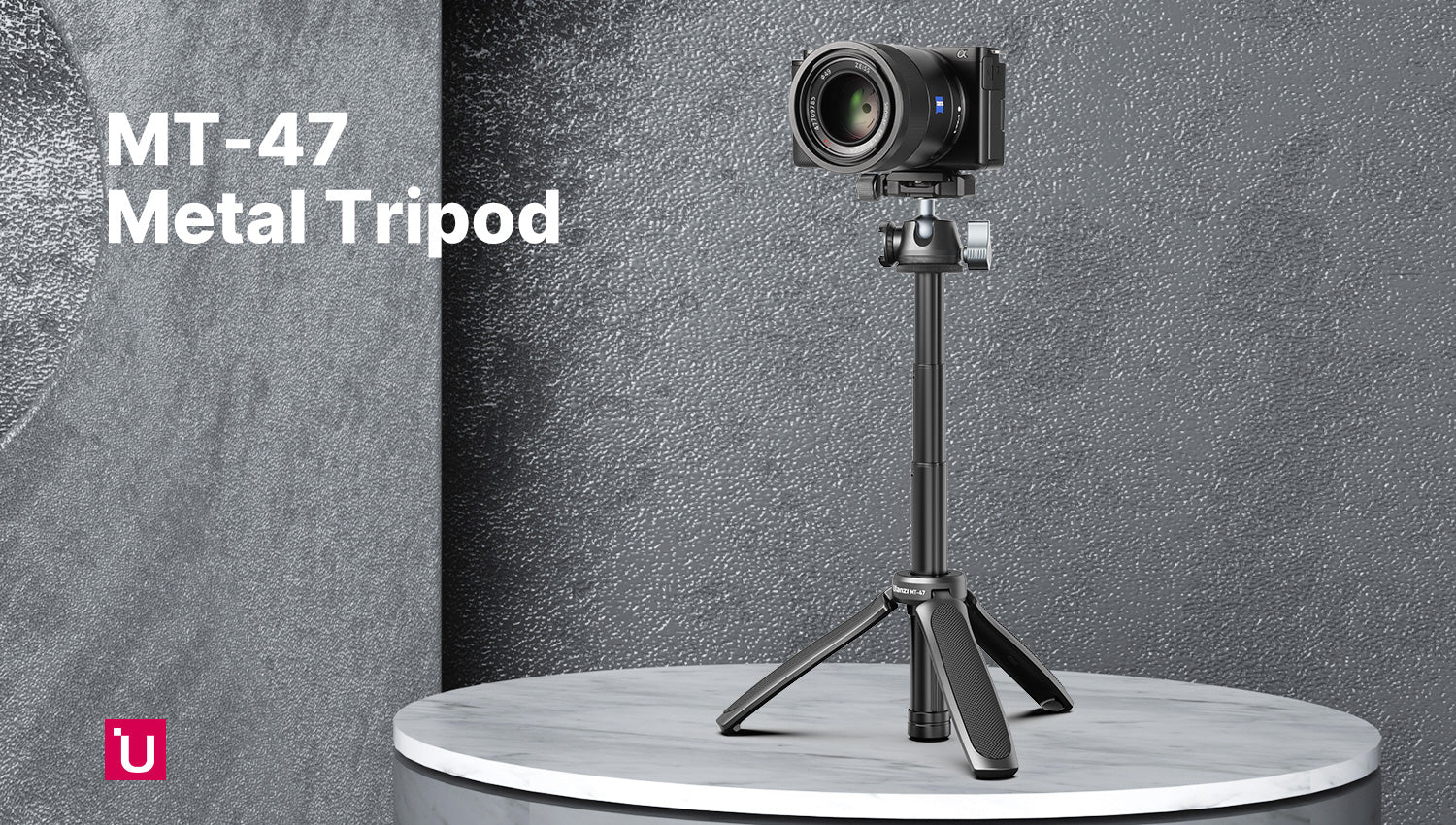 ULANZI MT-47 állítható méretű mini tripod, asztali állvány gömbfejjel, 1/4-es csatlakozással, vakupapucs foglalattal (2600)-7