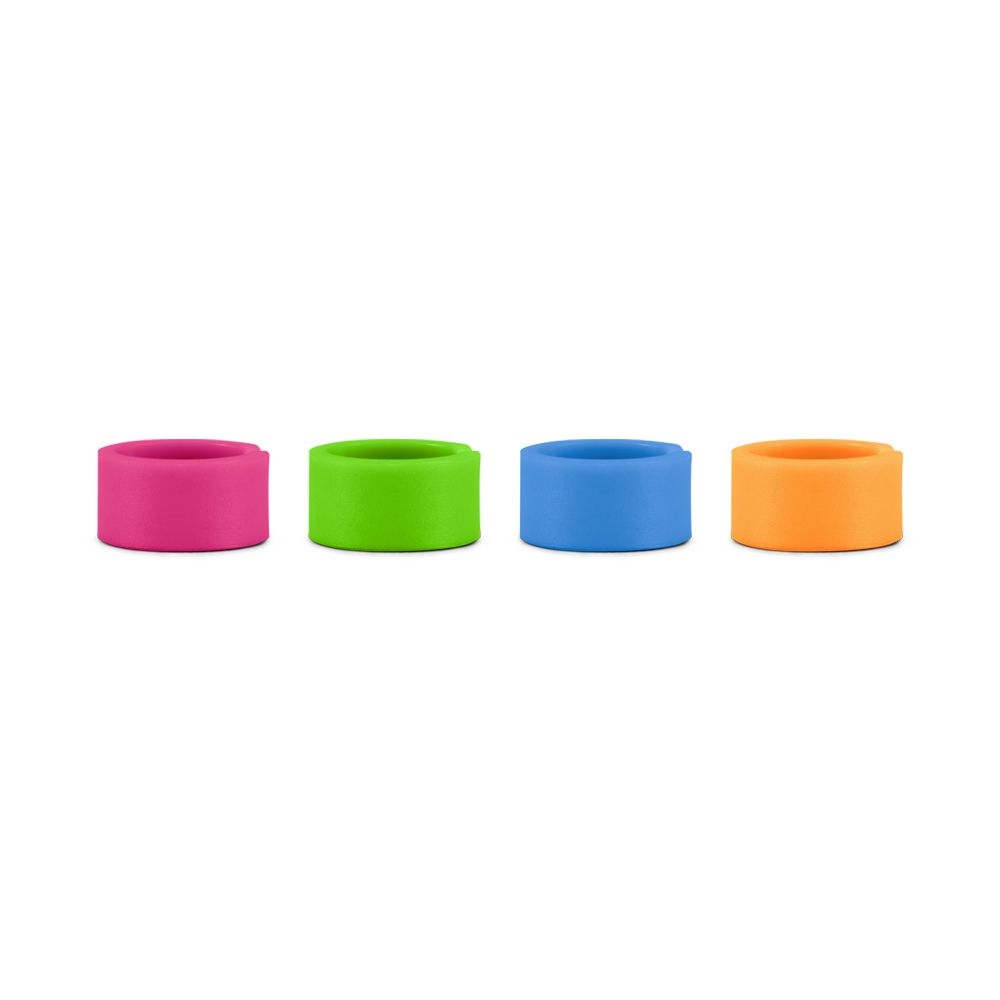 RODE COLORS2 színjelölt mikrofonszivacsok, kábeljelölő gyűrűk, csípesz címkék és öntapadós matricák, 4 kölönböző színű darab / csomag-6