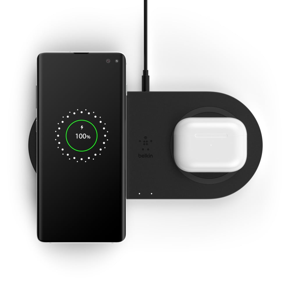 Belkin Boost Charge Dual vezeték nélküli töltőállvány 2x10W, fekete (WIZ002vfBK)-0