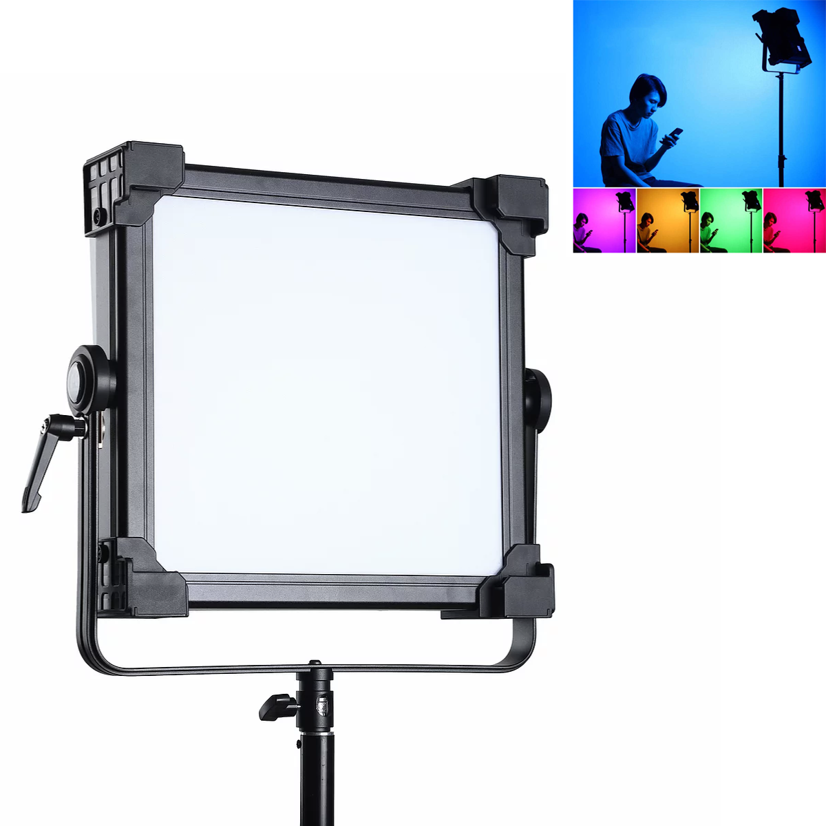 Falcon Eyes DeSal D-S711 II 100W RGB LED panel, videólámpa, világítás 3000-5600K-0