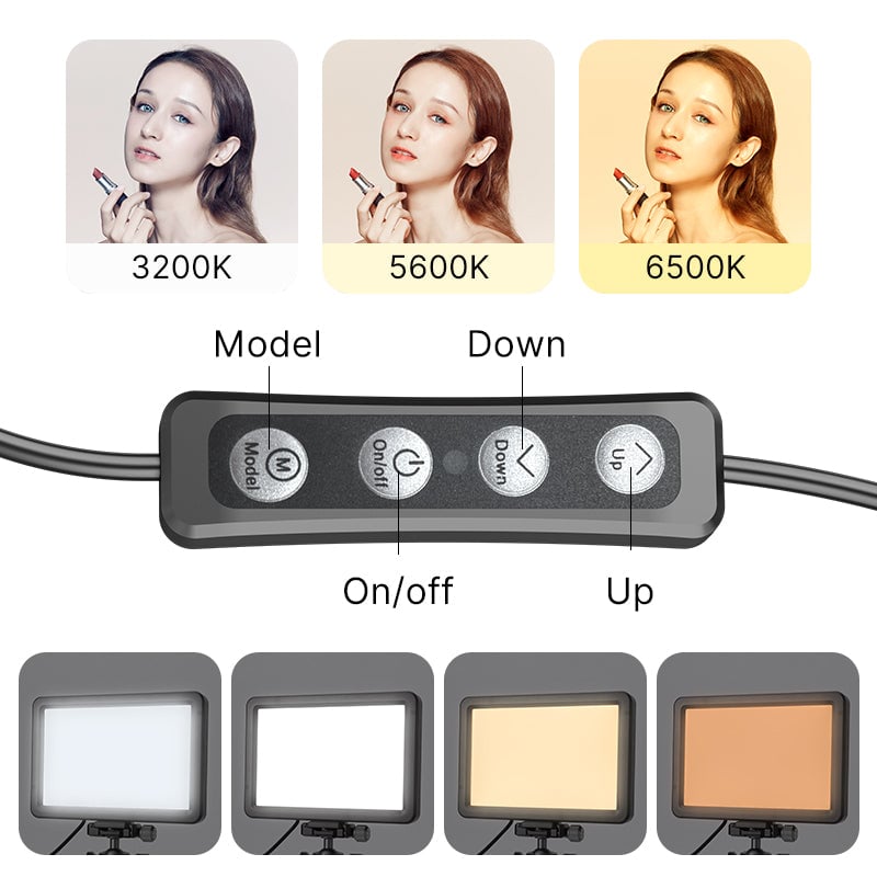 ULANZI VIJIM VL108C USB-s LED lámpa, videólámpa 3200-6500K (2474)-12