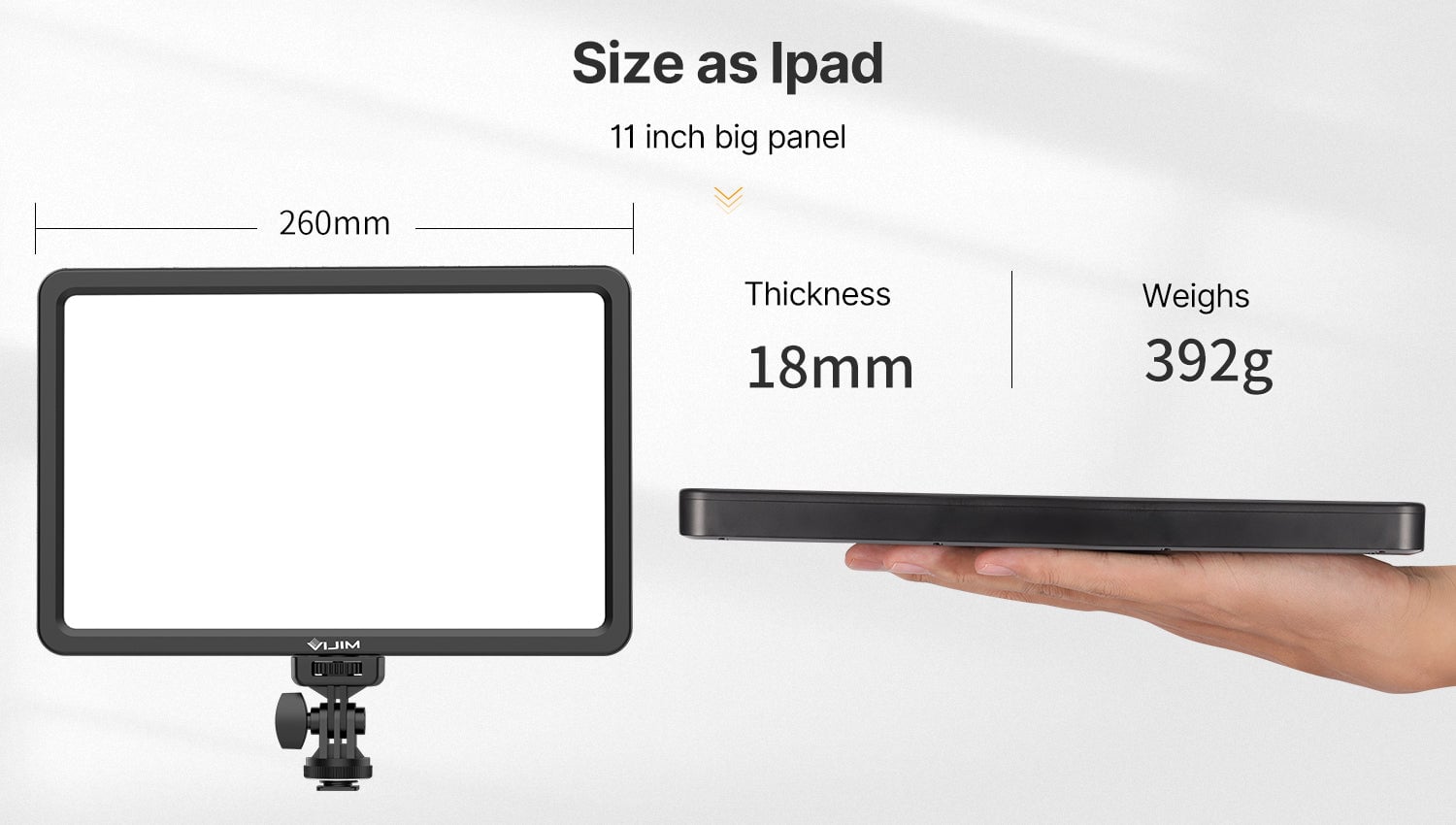 ULANZI VIJIM VL192 LED lámpa, videólámpa távirányítóval 2500-9000K (2584)-9