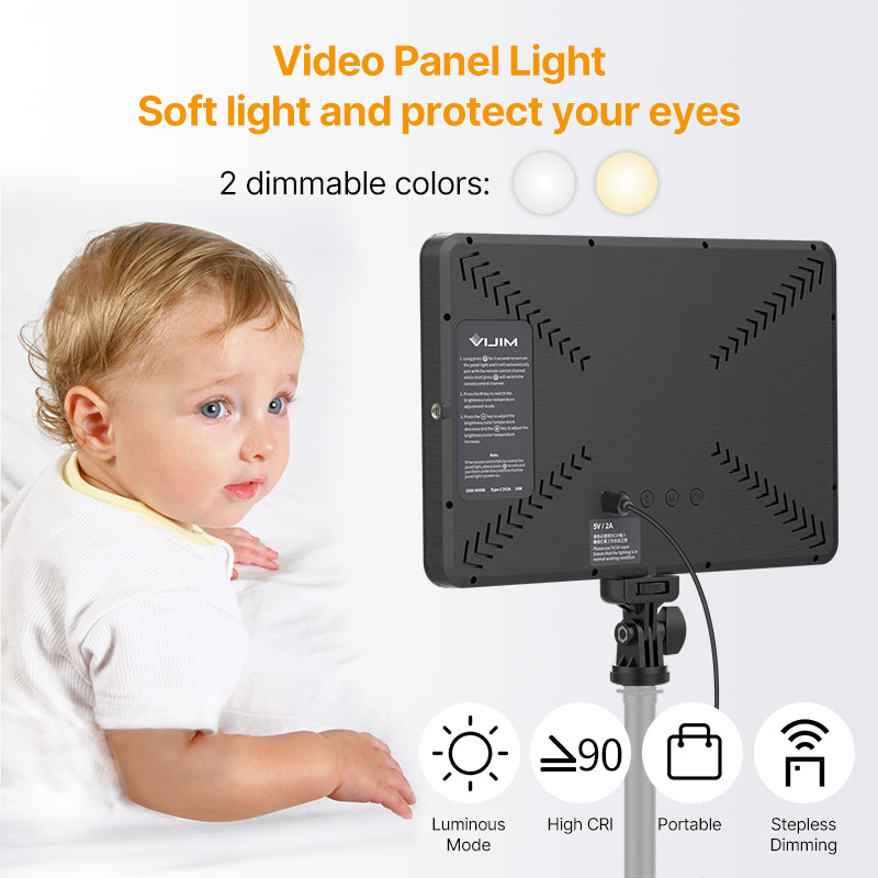 ULANZI VIJIM VL192 LED lámpa, videólámpa távirányítóval 2500-9000K (2584)-1