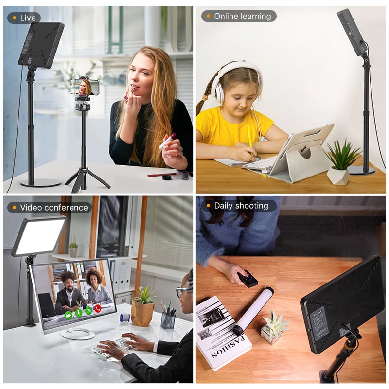 ULANZI VIJIM VL192 LED lámpa, videólámpa távirányítóval 2500-9000K (2584)-2