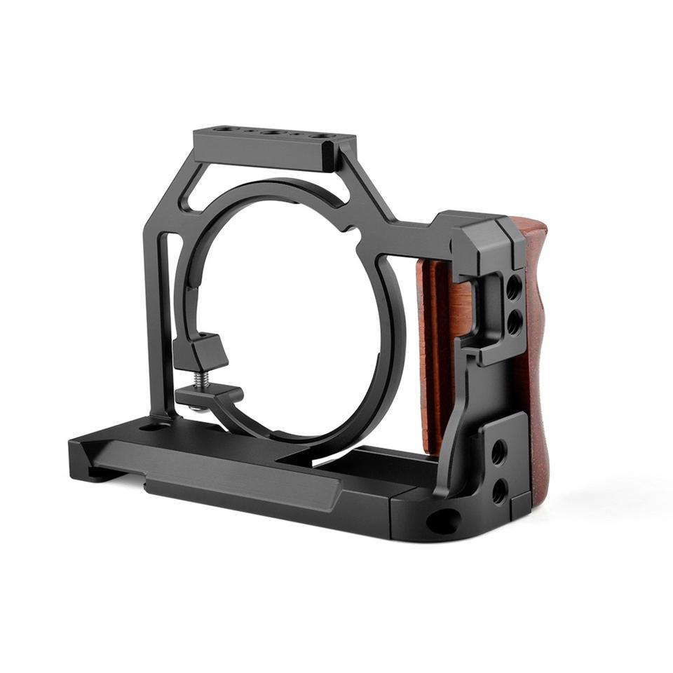 YELANGU C20 Camera Cage Sony ZV-1 kamerához fa markolattal (DCA1228)-5