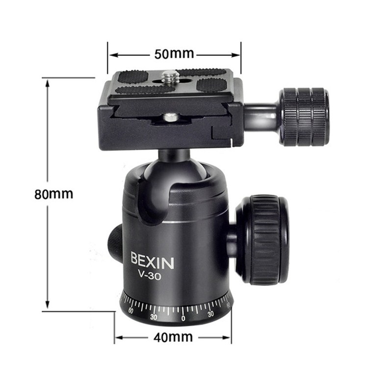 BEXIN V-30 360 fokos panoráma gömbfej gyorscseretalppal (TBD0863497)-6