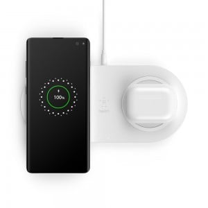 Belkin Boost Charge Dupla Vezeték Nélküli Qi Vezeték nélküli Gyorstöltő 10W, Fehér (WIZ002VFWH)
