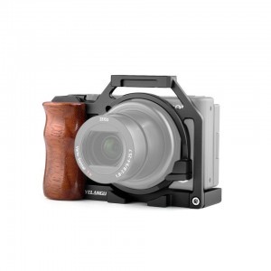 YELANGU C20 Camera Cage Sony ZV-1 kamerához fa markolattal (DCA1228)