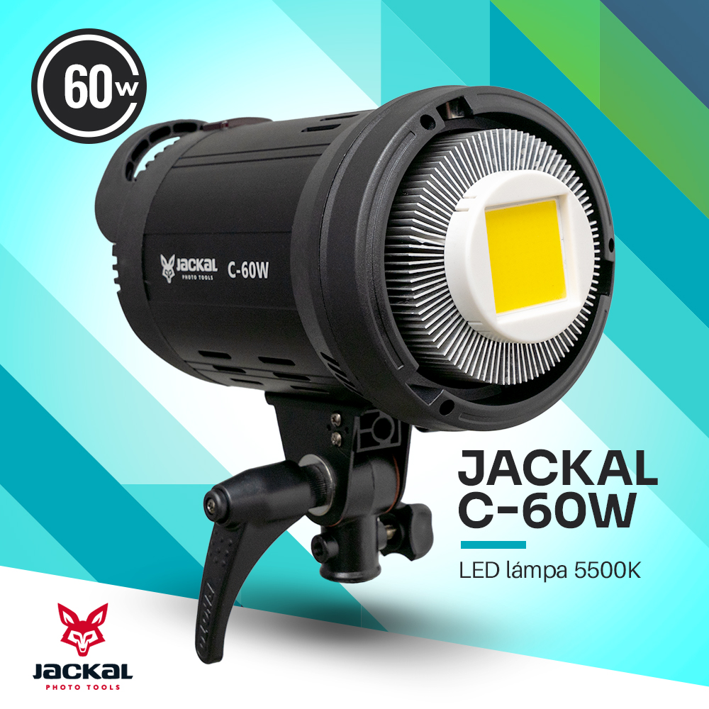 Jackal C-60W 5500K COB LED videólámpa-0