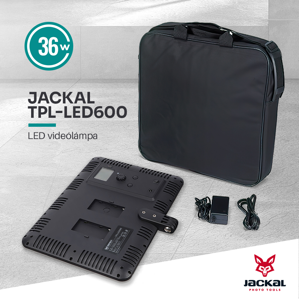 Jackal TPL-LED600 LED videólámpa 3300-5600K-5