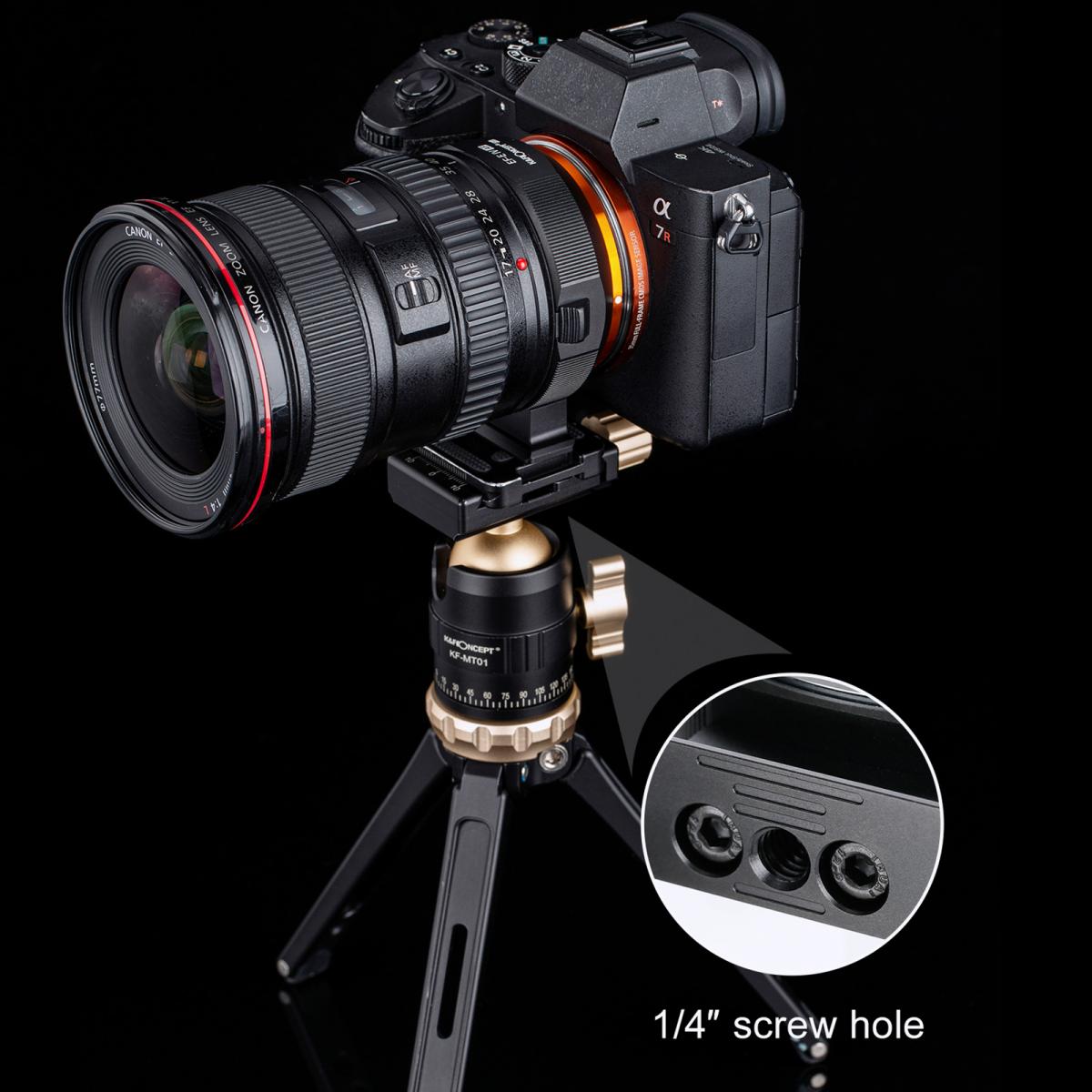 KF Concept Canon EF/EF-S bajonett adapter - Sony E vázakra Autofocus támogatással (KF06.466)-3
