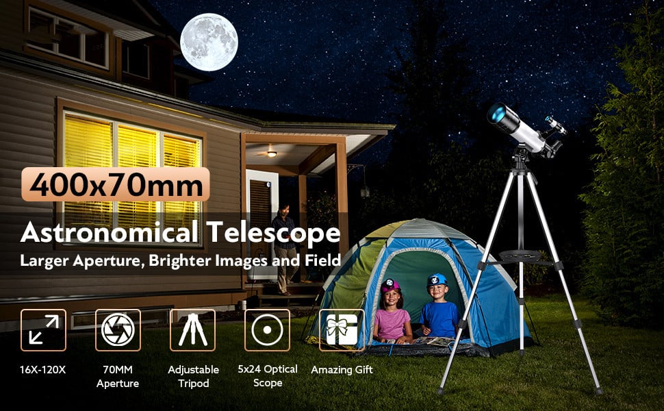 KF Concept AS06 csillagászati távcső, teleszkóp 400mm, állvánnyal (KF33.020)-1