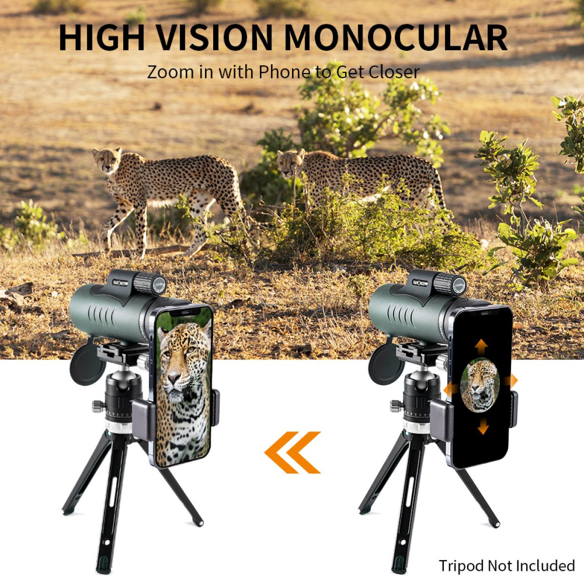 KF Concept 12x50 monokulár távcső IP68 vízálló, ködálló (KF33.008)-3