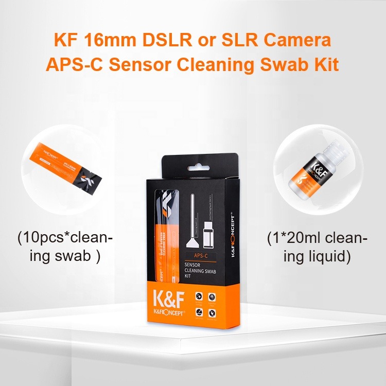 KF Concept 16mm APS-C szenzor tisztító készlet folyadékkal, 10db-os (SKU.1616)-4