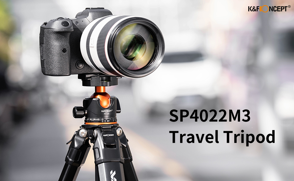 KF Concept Traveller M1 kompakt utazó fényképező állvány, tripod gömbfejjel 177cm (KF09.105V1)-5