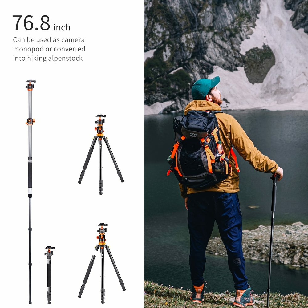 KF Concept SA254T2 fényképező állvány, tripod gömbfejjel 185cm (KF09.090V1)-19