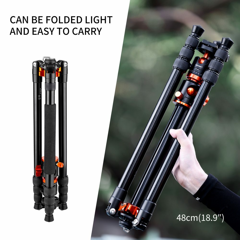 KF Concept SA254T2 fényképező állvány, tripod gömbfejjel 185cm (KF09.090V1)-7